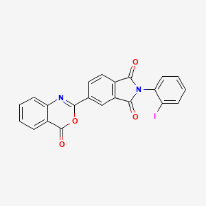 molecular formula C22H11IN2O4 B6011035 2-(2-iodophenyl)-5-(4-oxo-4H-3,1-benzoxazin-2-yl)-1H-isoindole-1,3(2H)-dione 
