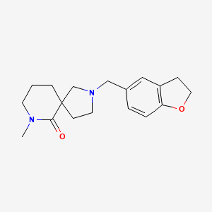 molecular formula C18H24N2O2 B6011096 2-(2,3-dihydro-1-benzofuran-5-ylmethyl)-7-methyl-2,7-diazaspiro[4.5]decan-6-one 