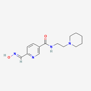 molecular formula C14H20N4O2 B6011126 6-[(hydroxyimino)methyl]-N-[2-(1-piperidinyl)ethyl]nicotinamide CAS No. 5629-71-0
