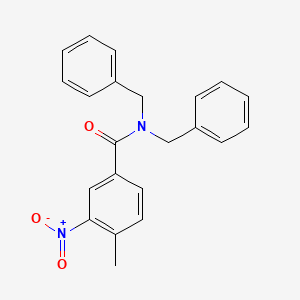 molecular formula C22H20N2O3 B6011191 N,N-dibenzyl-4-methyl-3-nitrobenzamide 