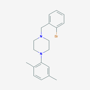molecular formula C19H23BrN2 B6011212 1-(2-bromobenzyl)-4-(2,5-dimethylphenyl)piperazine 