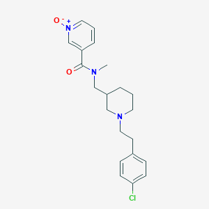 molecular formula C21H26ClN3O2 B6011235 N-({1-[2-(4-chlorophenyl)ethyl]-3-piperidinyl}methyl)-N-methylnicotinamide 1-oxide 