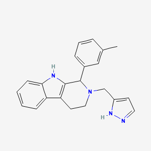 1-(3-methylphenyl)-2-(1H-pyrazol-3-ylmethyl)-2,3,4,9-tetrahydro-1H-beta-carboline