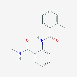 molecular formula C16H16N2O2 B6011300 2-methyl-N-{2-[(methylamino)carbonyl]phenyl}benzamide 