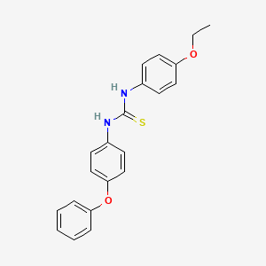 molecular formula C21H20N2O2S B6011368 N-(4-ethoxyphenyl)-N'-(4-phenoxyphenyl)thiourea 