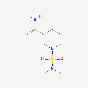 molecular formula C9H19N3O3S B6011375 1-[(dimethylamino)sulfonyl]-N-methyl-3-piperidinecarboxamide 