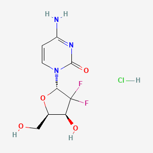 molecular formula C9H12F2N3O4Cl B601140 1'-表阿糖胞苷盐酸盐 CAS No. 122111-05-1
