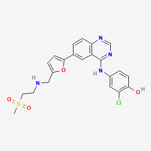 molecular formula C36H37ClN4O10S3 B601154 拉帕替尼代谢产物 M1 CAS No. 1268997-70-1