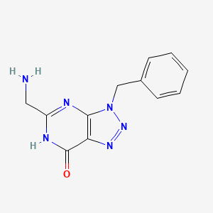 molecular formula C12H12N6O B6011608 5-(aminomethyl)-3-benzyl-3H-[1,2,3]triazolo[4,5-d]pyrimidin-7-ol 