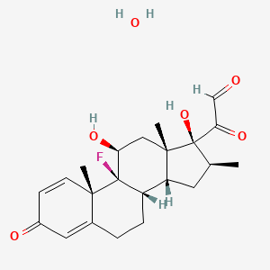 molecular formula C22H27FO5 B601163 Dexamethasone Impurity I (21-Dehydro Dexamethasone) CAS No. 2964-79-6