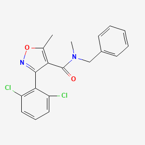 molecular formula C19H16Cl2N2O2 B6011636 N-benzyl-3-(2,6-dichlorophenyl)-N,5-dimethyl-4-isoxazolecarboxamide 