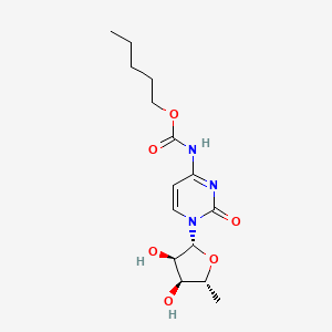 molecular formula C15H23N3O6 B601167 Capecitabine Impurity 3 (Defluoro Capecitabine) CAS No. 216450-02-1