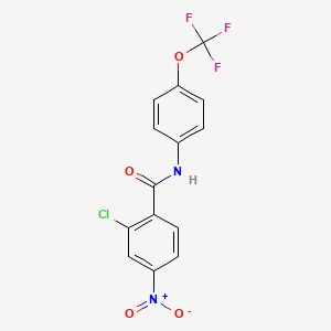molecular formula C14H8ClF3N2O4 B6011823 2-chloro-4-nitro-N-[4-(trifluoromethoxy)phenyl]benzamide 