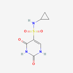 molecular formula C7H9N3O4S B6011897 N-cyclopropyl-2-hydroxy-6-oxo-1,6-dihydro-5-pyrimidinesulfonamide 