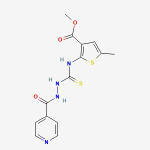 methyl 2-{[(2-isonicotinoylhydrazino)carbonothioyl]amino}-5-methyl-3-thiophenecarboxylate