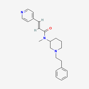 molecular formula C22H27N3O B6012035 (2E)-N-methyl-N-[1-(2-phenylethyl)-3-piperidinyl]-3-(4-pyridinyl)acrylamide 
