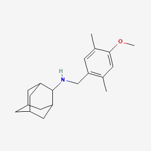 molecular formula C20H29NO B6012133 2-adamantyl(4-methoxy-2,5-dimethylbenzyl)amine 