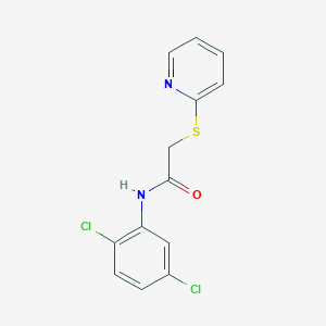 molecular formula C13H10Cl2N2OS B6012273 N-(2,5-dichlorophenyl)-2-(2-pyridinylthio)acetamide 