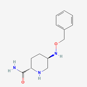 molecular formula C13H19N3O2 B601230 (2S,5R)-5-((苄氧基)氨基)哌啶-2-甲酰胺 CAS No. 1416134-49-0