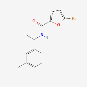 molecular formula C15H16BrNO2 B6012332 5-bromo-N-[1-(3,4-dimethylphenyl)ethyl]-2-furamide 