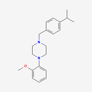 molecular formula C21H28N2O B6012350 1-(4-isopropylbenzyl)-4-(2-methoxyphenyl)piperazine 