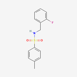 molecular formula C14H14FNO2S B6012372 N-(2-fluorobenzyl)-4-methylbenzenesulfonamide 