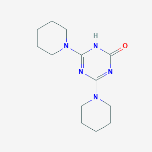 molecular formula C13H21N5O B6012500 4,6-di-1-piperidinyl-1,3,5-triazin-2-ol 