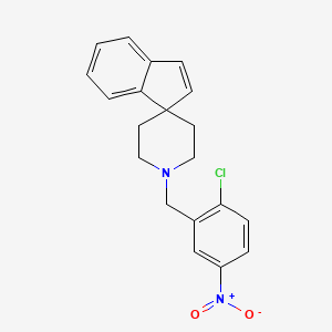 molecular formula C20H19ClN2O2 B6012562 1'-(2-chloro-5-nitrobenzyl)spiro[indene-1,4'-piperidine] 