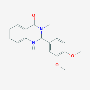 molecular formula C17H18N2O3 B6012571 2-(3,4-dimethoxyphenyl)-3-methyl-2,3-dihydro-4(1H)-quinazolinone 