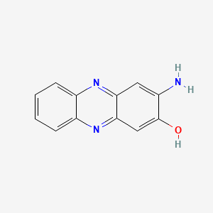 molecular formula C12H9N3O B601258 2-Amino-3-hydroxyphenazine CAS No. 4569-77-1
