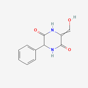molecular formula C11H10N2O3 B601264 3-(Hydroxymethylidene)-6-phenylpiperazine-2,5-dione CAS No. 142975-48-2