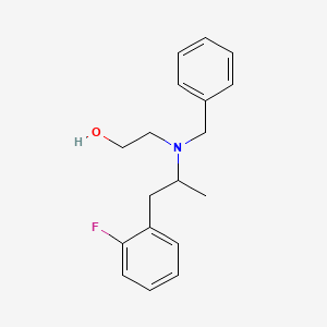 molecular formula C18H22FNO B6012778 2-{benzyl[2-(2-fluorophenyl)-1-methylethyl]amino}ethanol 