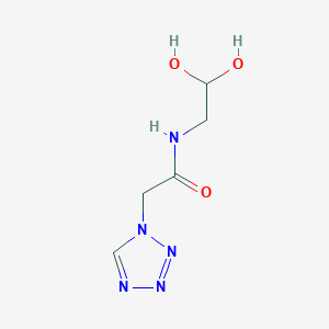 molecular formula C5H9N5O3 B601278 Tetrazolyl acetamide acetal CAS No. 1675245-47-2
