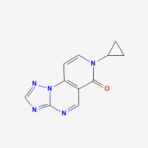 molecular formula C11H9N5O B6012783 7-cyclopropylpyrido[3,4-e][1,2,4]triazolo[1,5-a]pyrimidin-6(7H)-one 