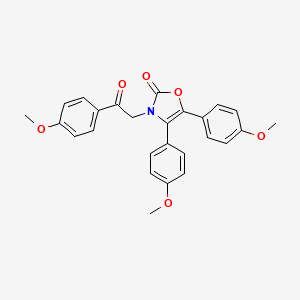 molecular formula C26H23NO6 B6012784 4,5-bis(4-methoxyphenyl)-3-[2-(4-methoxyphenyl)-2-oxoethyl]-1,3-oxazol-2(3H)-one 