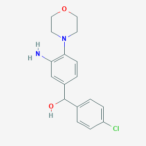 molecular formula C17H19ClN2O2 B6012807 [3-amino-4-(4-morpholinyl)phenyl](4-chlorophenyl)methanol 