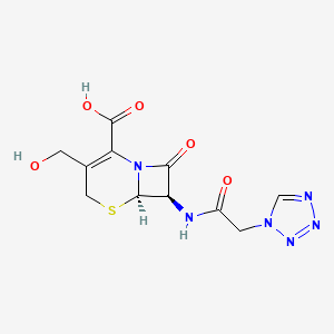 molecular formula C11H12N6O5S B601283 Des[(5-methyl-1,3,4-thiadiazol-2-yl)thio] Cefazolin-3-methanol CAS No. 478494-71-2