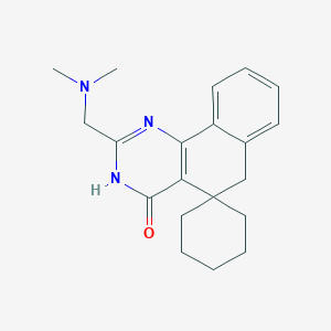 molecular formula C20H25N3O B6012865 2-[(dimethylamino)methyl]-3H-spiro[benzo[h]quinazoline-5,1'-cyclohexan]-4(6H)-one 