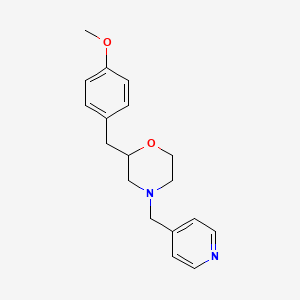 molecular formula C18H22N2O2 B6012932 2-(4-methoxybenzyl)-4-(4-pyridinylmethyl)morpholine 