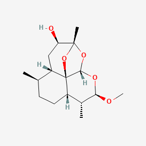 molecular formula C16H26O5 B601296 (2R,3R,3aS,6R,6aS,8R,9S,10aS,10bR)-2-Methoxy-3,6,9-trimethyldecahydro-10aH-9,10b-epoxypyrano[4,3,2-jk][2]benzoxepin-8-ol CAS No. 174097-70-2