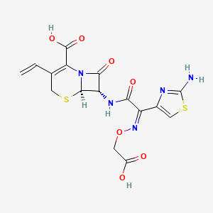 molecular formula C16H15N5O7S2 B601302 7-表头孢克肟（头孢克肟 EP 杂质 C） CAS No. 108691-83-4