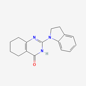 molecular formula C16H17N3O B6013030 2-(2,3-dihydro-1H-indol-1-yl)-5,6,7,8-tetrahydro-4(3H)-quinazolinone 