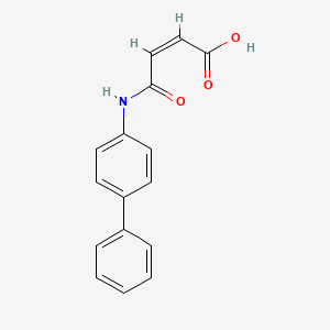 molecular formula C16H13NO3 B6013044 4-(4-biphenylylamino)-4-oxo-2-butenoic acid 
