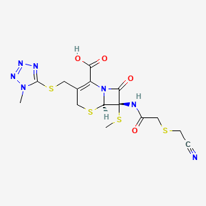 molecular formula C15H17N7O4S4 B601307 S-Methyl Cefmetazole CAS No. 68576-47-6
