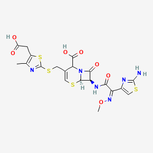 molecular formula C20H20N6O7S4 B601310 δ-2-头孢地嗪 CAS No. 120533-30-4