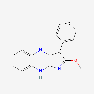 molecular formula C18H19N3O B6013145 2-methoxy-4-methyl-3-phenyl-3a,4,9,9a-tetrahydro-3H-pyrrolo[2,3-b]quinoxaline 