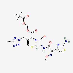 molecular formula C22H27N9O7S2 B601320 Δ-2-头孢特兰匹沃昔 CAS No. 104712-44-9