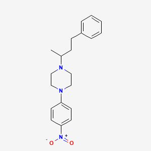 molecular formula C20H25N3O2 B6013207 1-(1-methyl-3-phenylpropyl)-4-(4-nitrophenyl)piperazine 