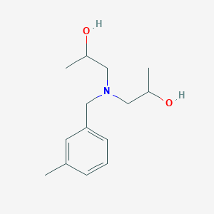 molecular formula C14H23NO2 B6013213 1,1'-[(3-methylbenzyl)imino]di(2-propanol) 