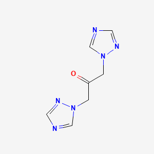 molecular formula C7H8N6O B601324 1,3-Bis(1,2,4-triazol-1-yl)propan-2-one CAS No. 98414-56-3